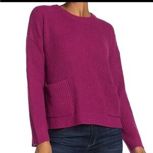 MELLODAY Two Pocket Pullover Sweater Berry size 2X